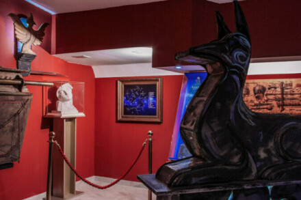 1. ábra a szabadulószoba Éjszaka az egyiptomi múzeum Budapest