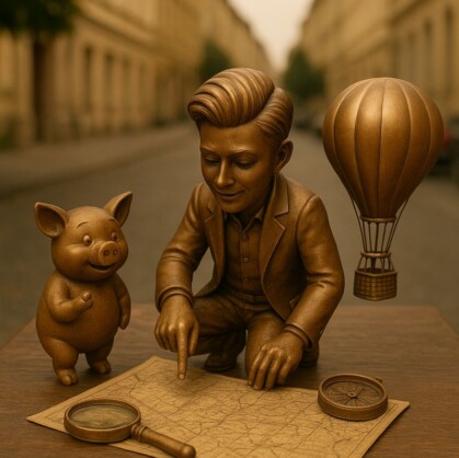 Előnézet a szabadulószoba Miniszobrok Budapesten